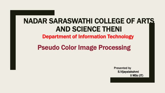 pseudo Color Image.pptx