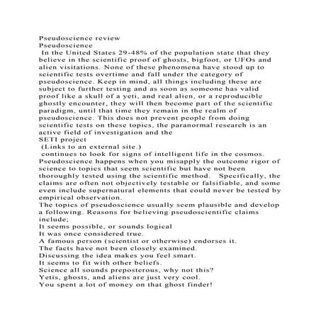Pseudoscience | PPTX