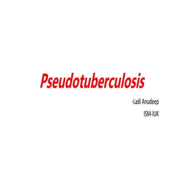 Pseudotuberculosis