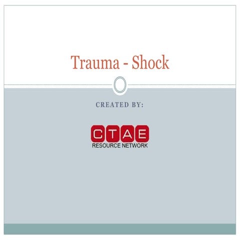 Shock Ppt 2 Pptx First Aid Management Pptx