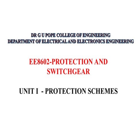 Protection and Switch Gear Chapter I.ppt