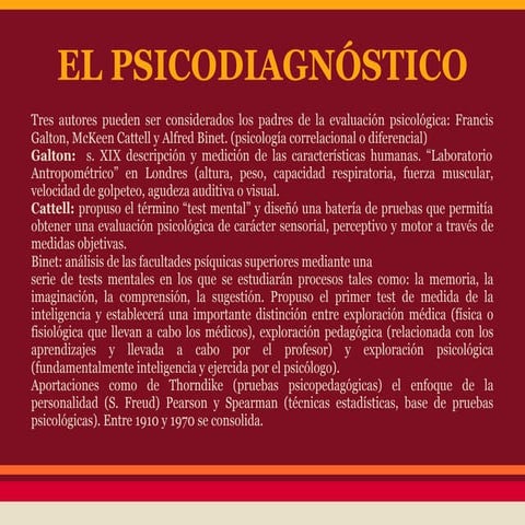 PSICODIAGNÓSTICO Y MODELOS