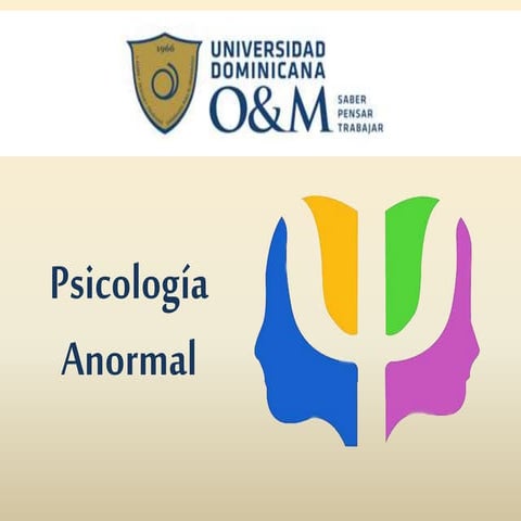 La experiencia de la Ansiedad - Psicologia Anormal