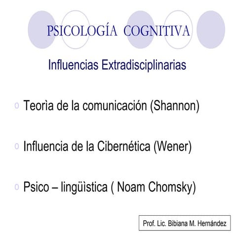 Psicología  cognitiva