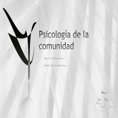 Psicología de la comunidad