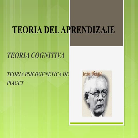 Teorías cognitivas del aprendizaje | PPTX