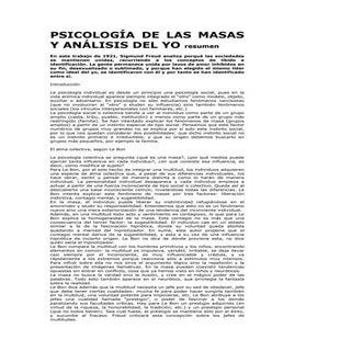 Psicología de las masas y análisis ...