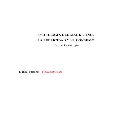 Psicología del marketing