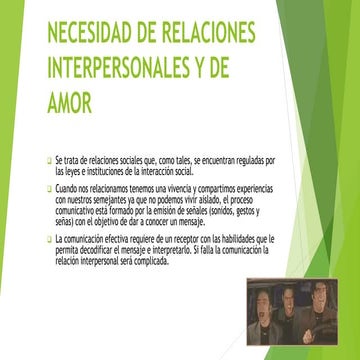 Psicología social- RELACIONES INTERPERSONALES