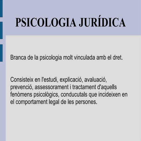 Psicologia Juridica | PPT