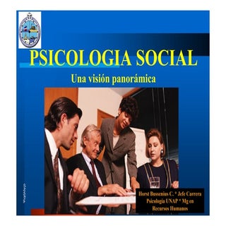 ELEMENTOS DE PSICOLOGIA SOCIAL