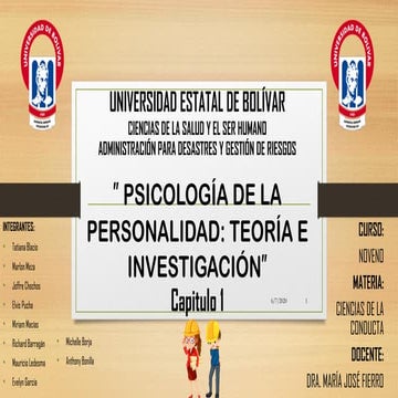 Perspectivas y principales exponentes de la Psicología de la Personal…