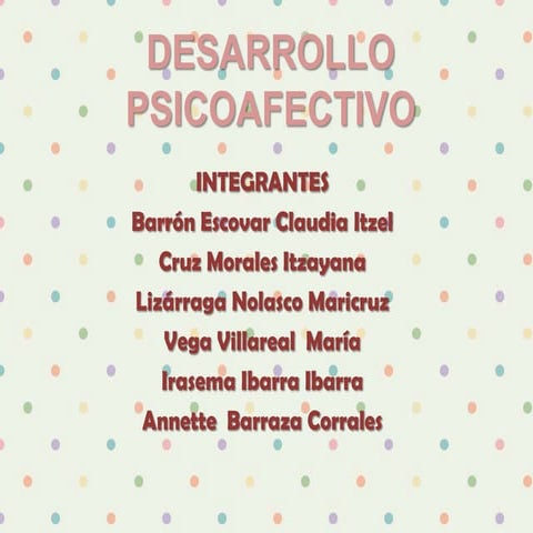 Psicologia desarrollo psicoafectivo