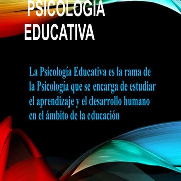 Psicologia educativa