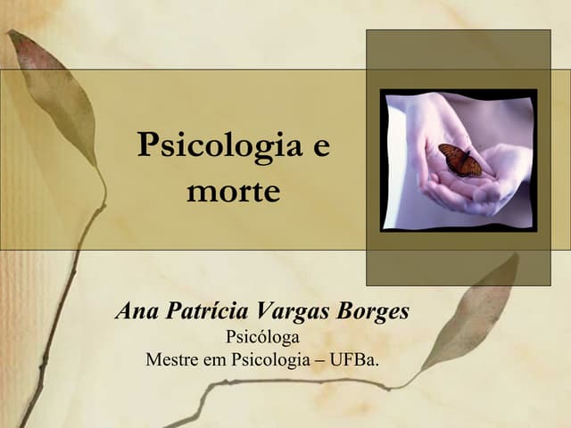 Psicologia e morte