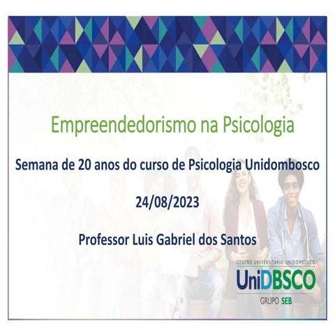 Psicologia e Trabalho -  Empreendedorismo na Psicologia.pptx