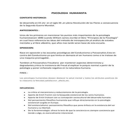 Psicologia  humanista