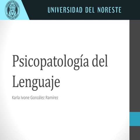 Psicopatología del lenguaje