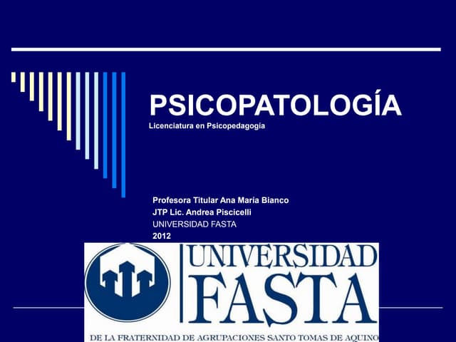 Historia de la psicopatología