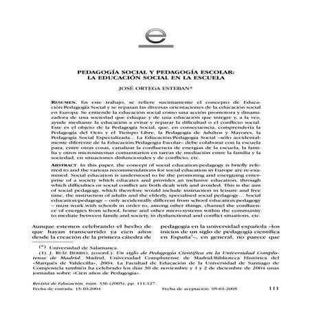 Psicopedagogia social