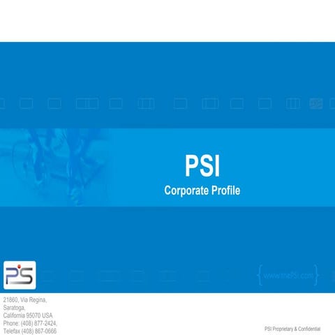 PSI corporate profile
