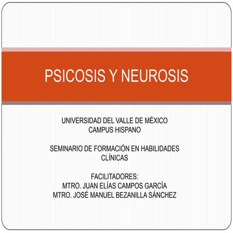 Psicosis y neurosis