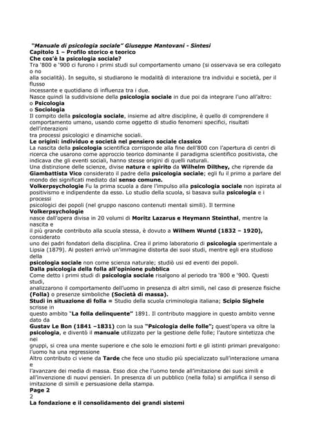 [Psico sociale] riassunti manuale s...