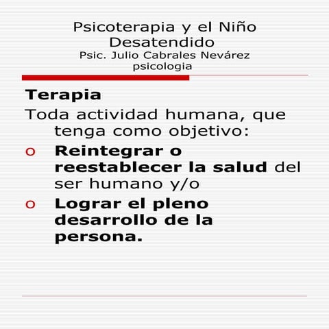 Psicoterapia 1 