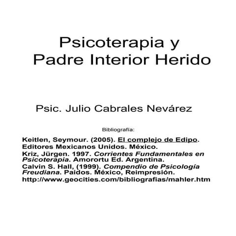 Psicoterapia 2 padre interior