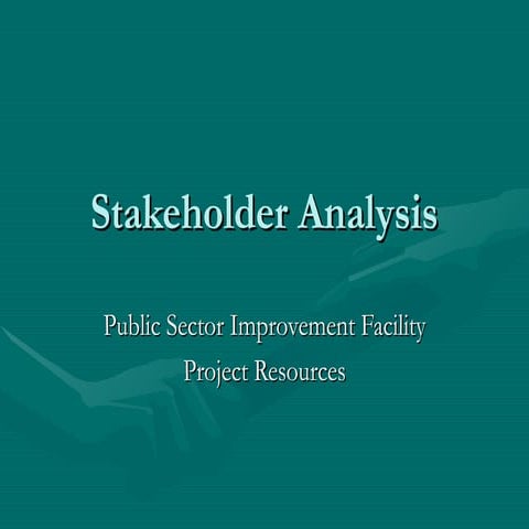 Public Sector Improvement Facility Project Resources