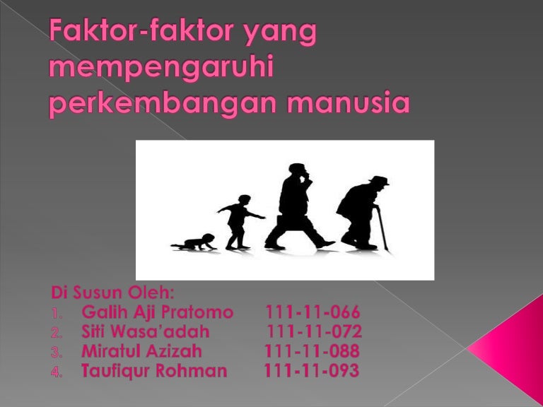 FaktorFaktor Yang Mempengaruhi Perkembangan Manusia