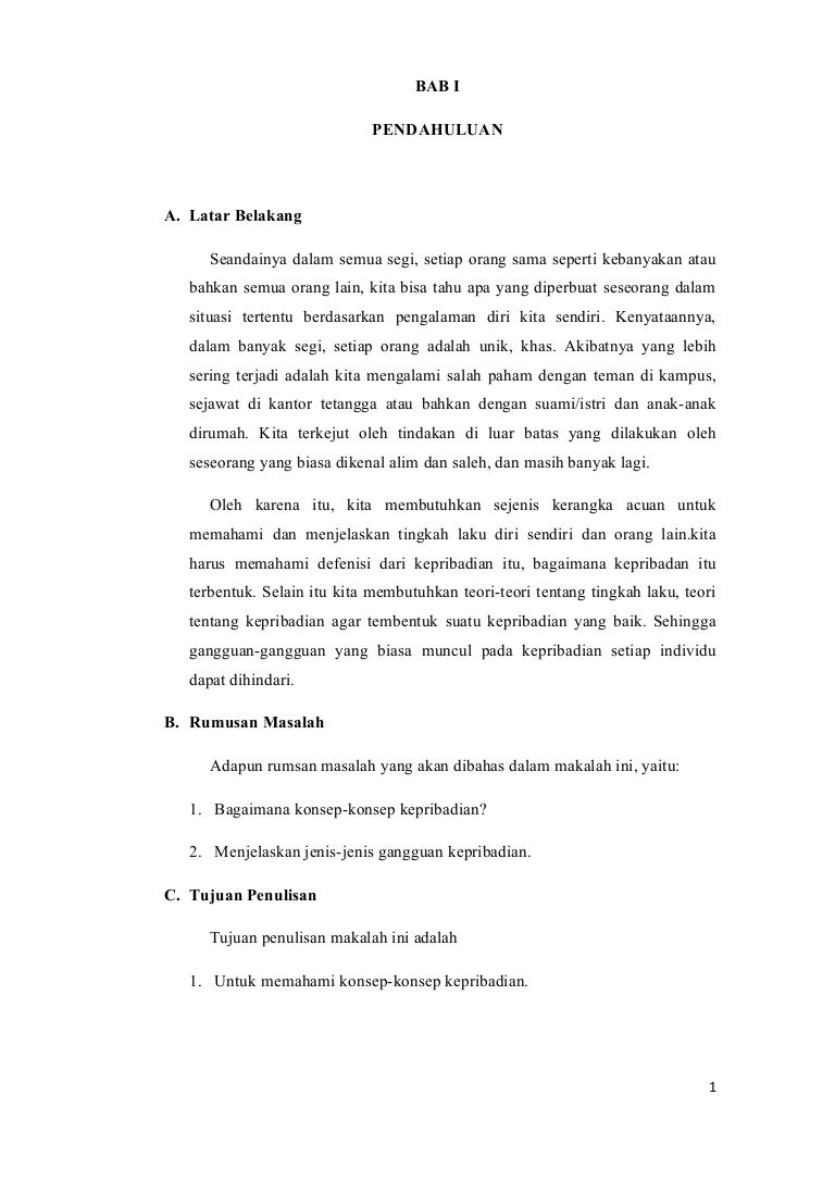 Psikologi Kepribadian