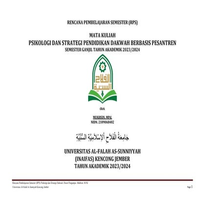 RPS Strategi Pembelajaran PAI.docx