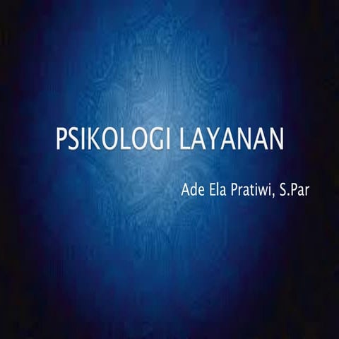 Psikologi layanan