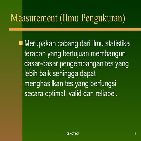 Psikometri 1
