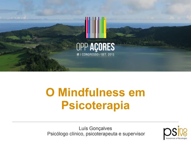 O Mindfulness em Psicoterapia