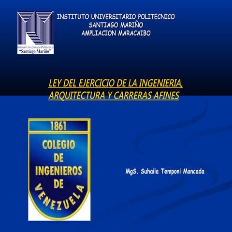 PSM Manejo de la LEIAPA. Prof. Suhaila Temponi Moncada