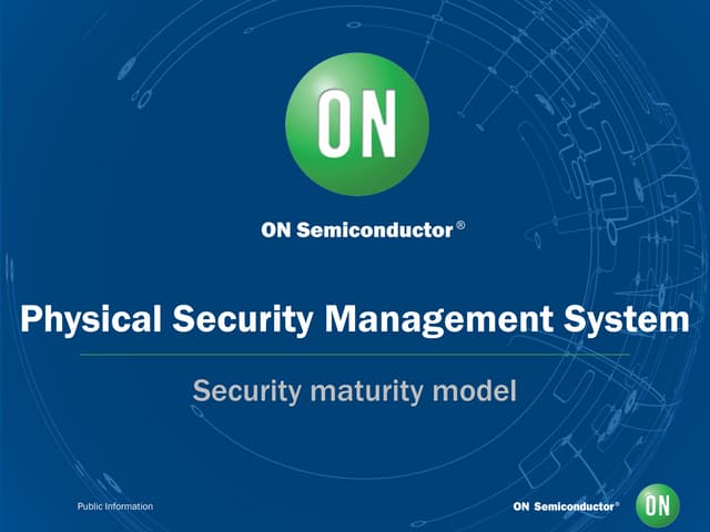 Physical Security Management System