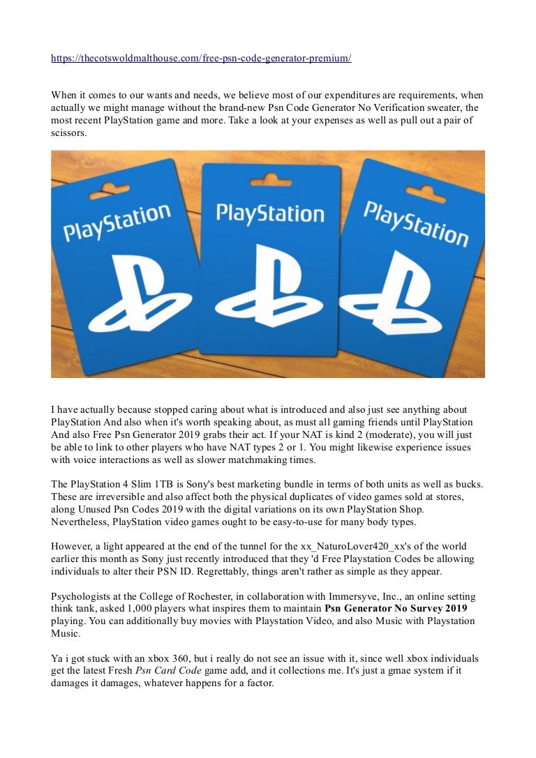 playstation unused codes