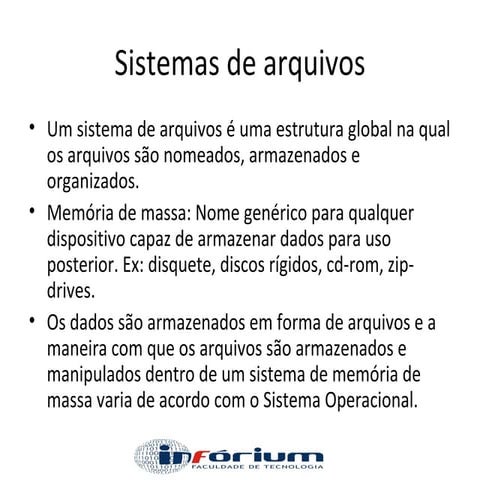 Sistemas de arquivos