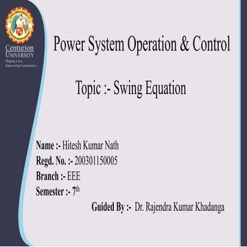 PSOC-Swing Equation.pptx