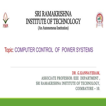 PSOC Computer Control Of Power system .ppt