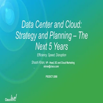 CL2015 - Datacenter and Cloud Strategy and Planning