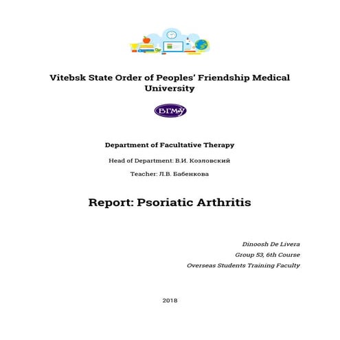 Psoriatic arthritis 