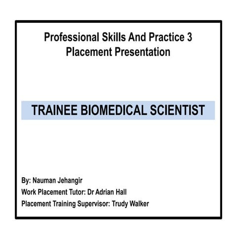 Placement presentation | PPTX