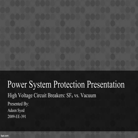Power System Protection Presentation