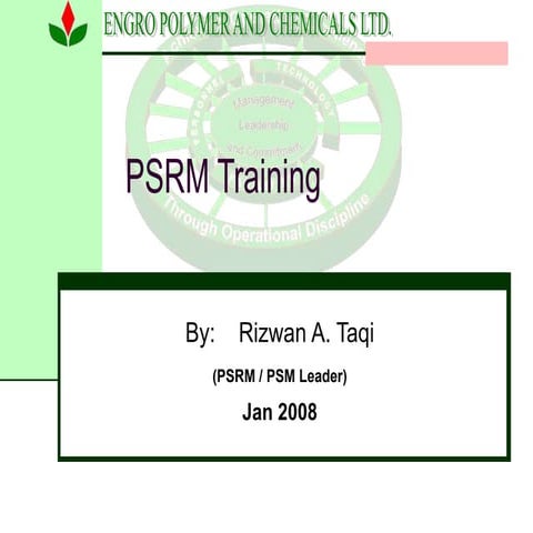 PSRM - Process Safety Information.ppt
