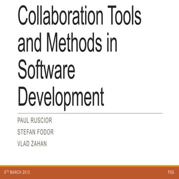 Collaboration Tools and Methods in Software Development