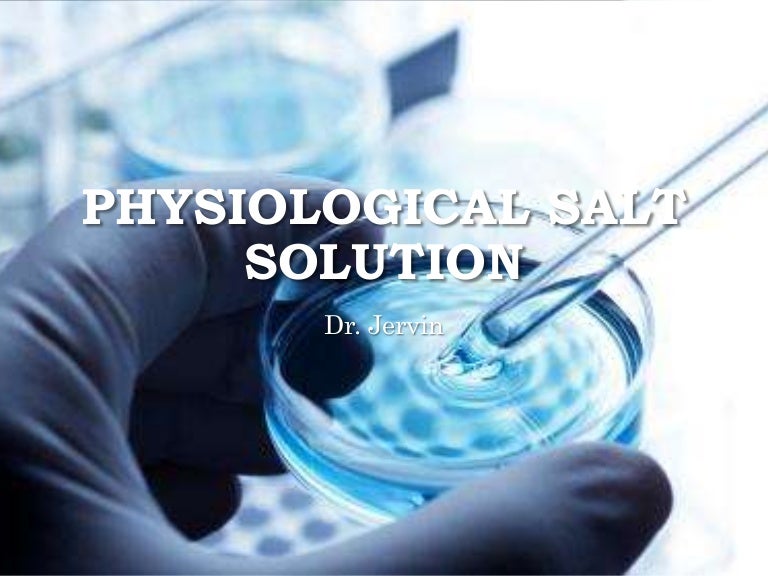 Physiological salt solution PSS