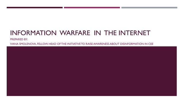 Pssi presentation information warfare in the internet_czech republic